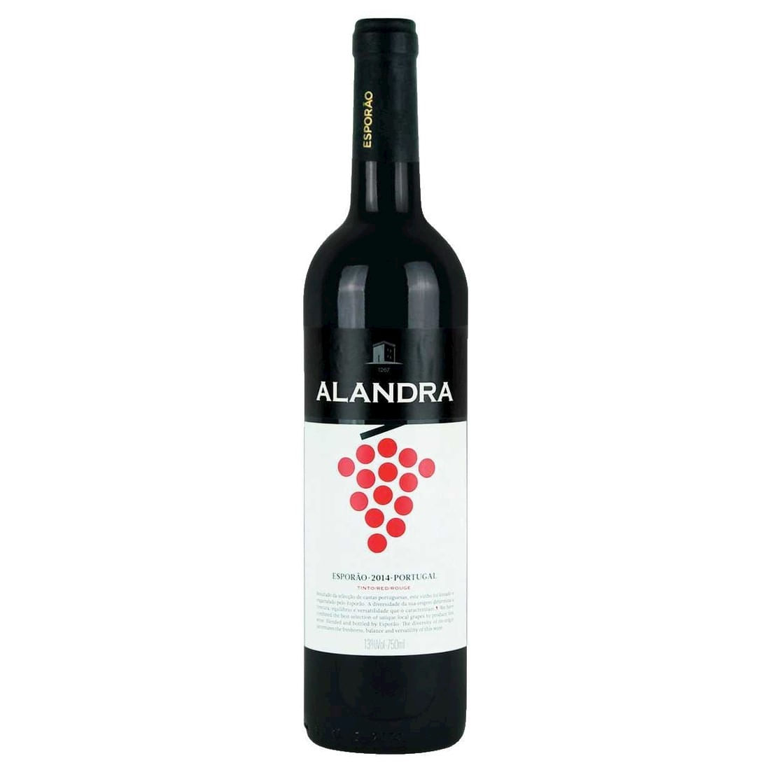 Encontraproduto.com.br - Vinho Português Alandra Tinto 750ml
