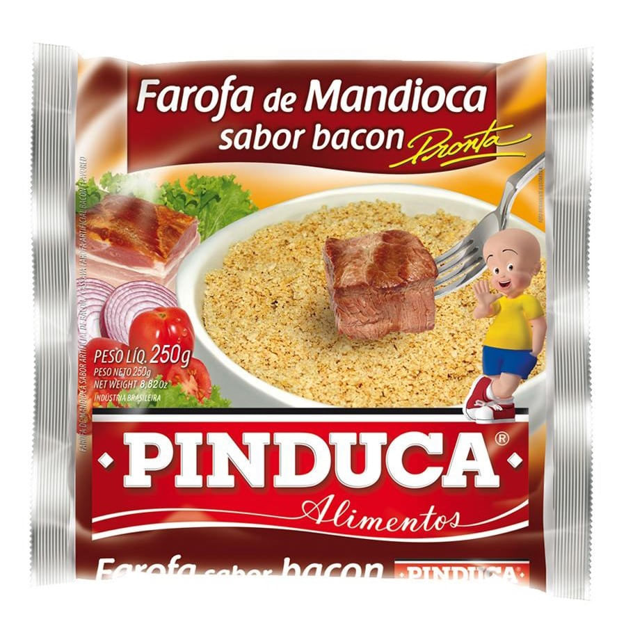 Farofa de Mandioca Pinduca Bacon 250g