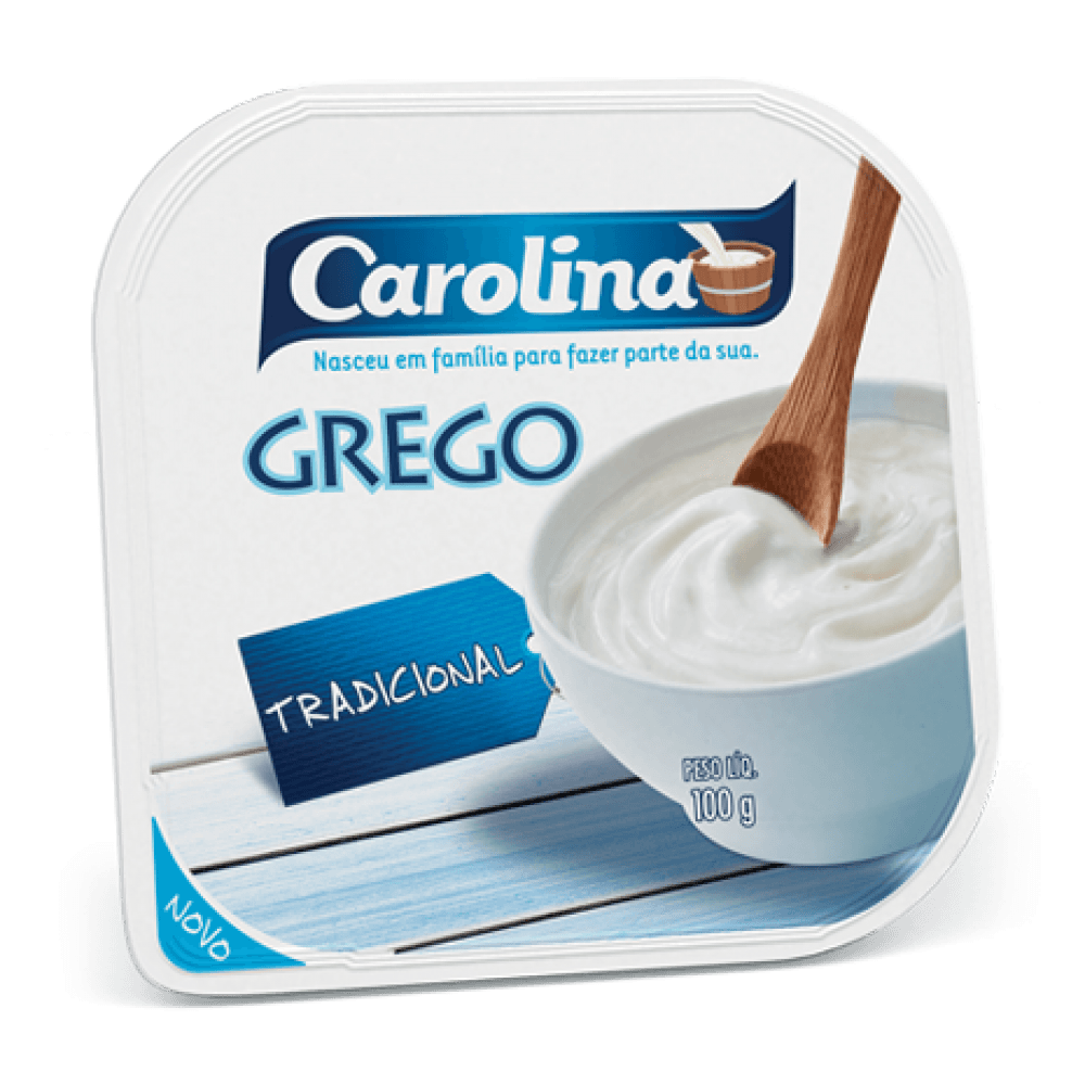 Iogurte Grego Carolina Tradicional 100g