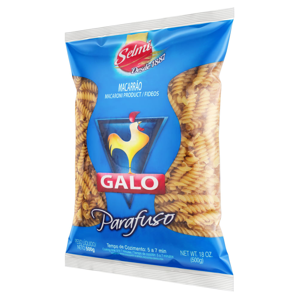 Macarrão Semolado Galo 500g Parafuso