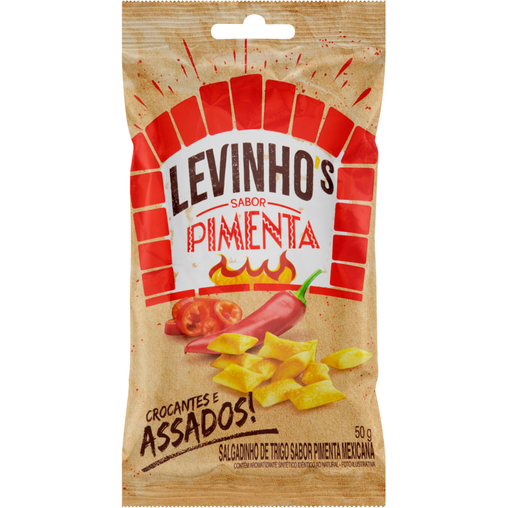 Salgadinho Levinhos SOL Pimenta pacote 50g