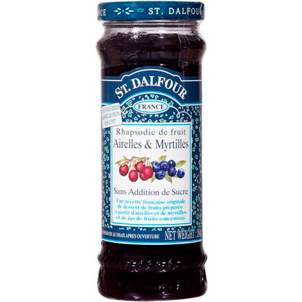 Geleia St. Dalfour de Cranberry e Mirtilo sem Açúcar 284g