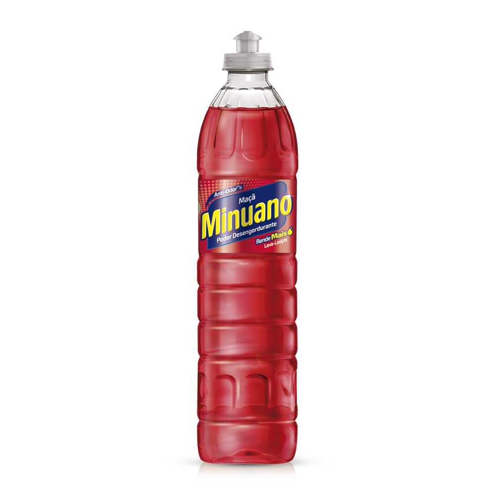 Detergente Líquido Minuano 1300 500ml Maçã