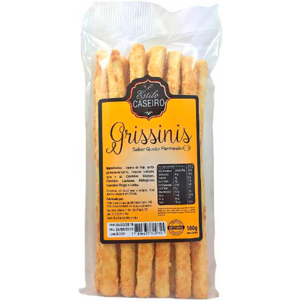 Grissini Queijo Parmesão 100g
