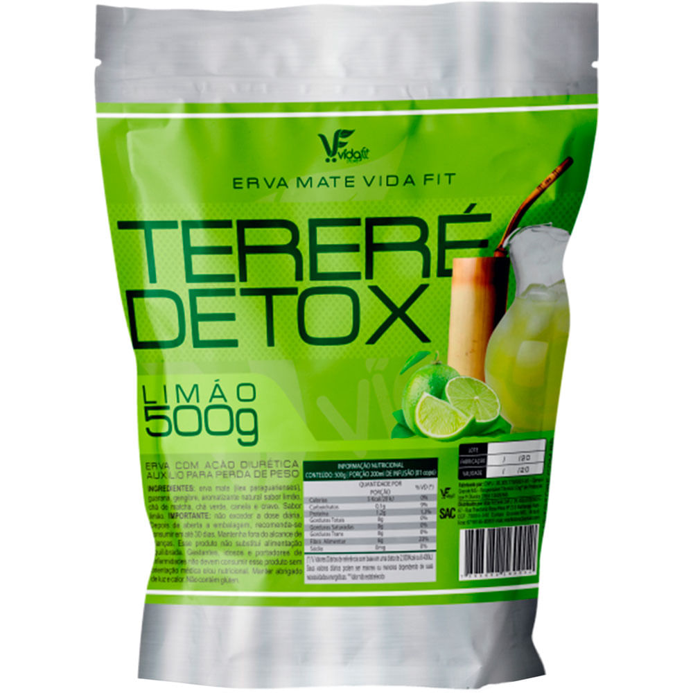 Erva Mate para Tereré Vida Fit Detox Limão 500g