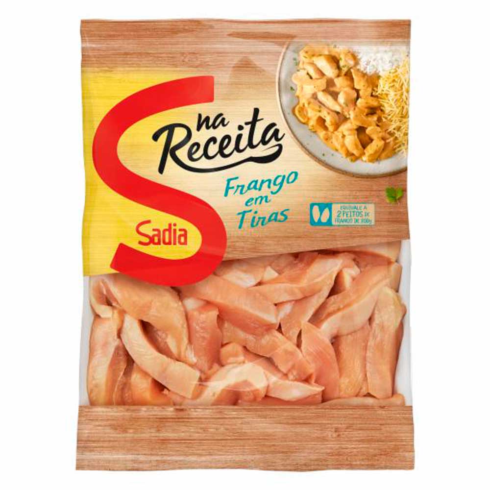 Peito de Frango em Tiras SADIA sem Pele sem Osso Pacote 400g