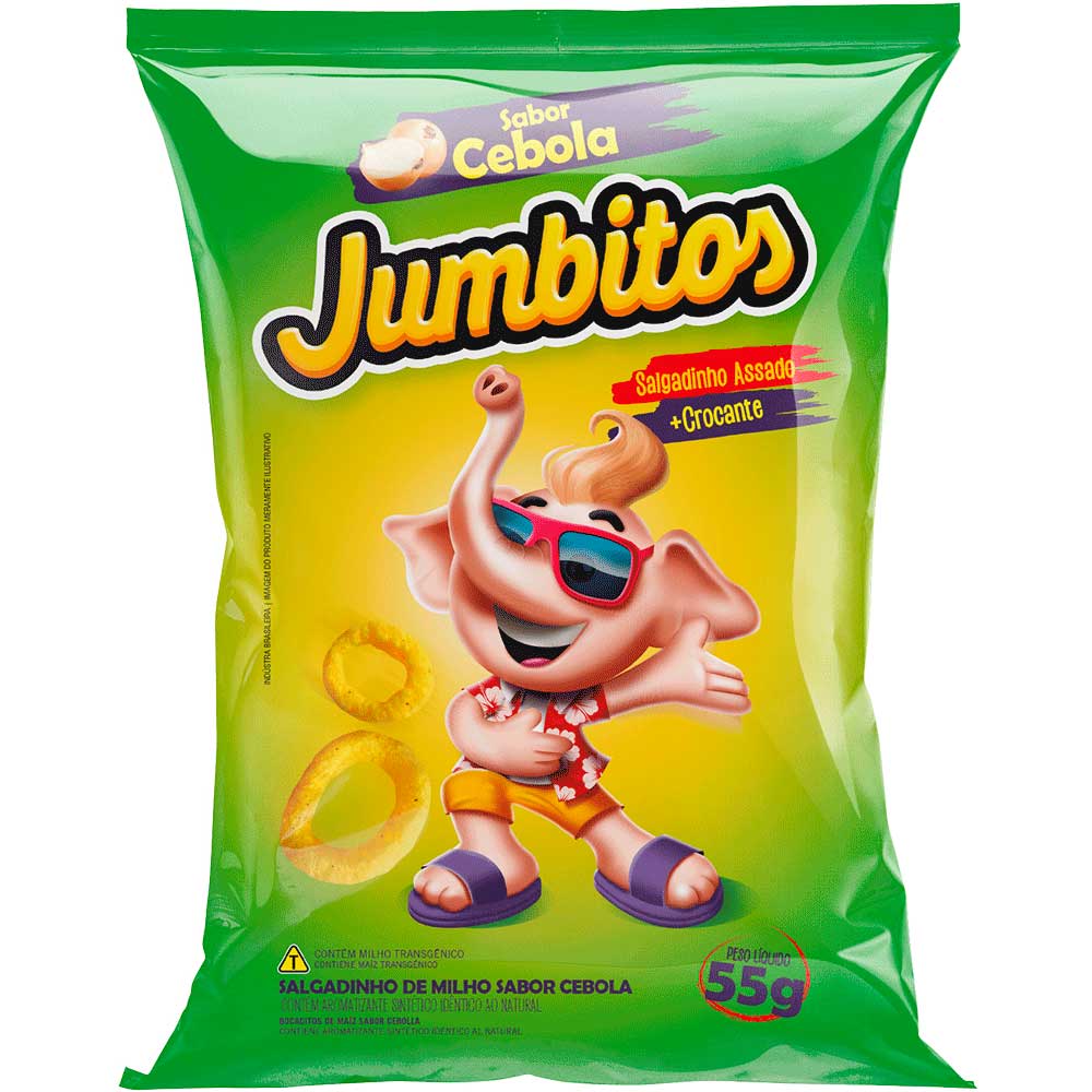 Salgadinho Cebola Jumbitos Pacote 55g
