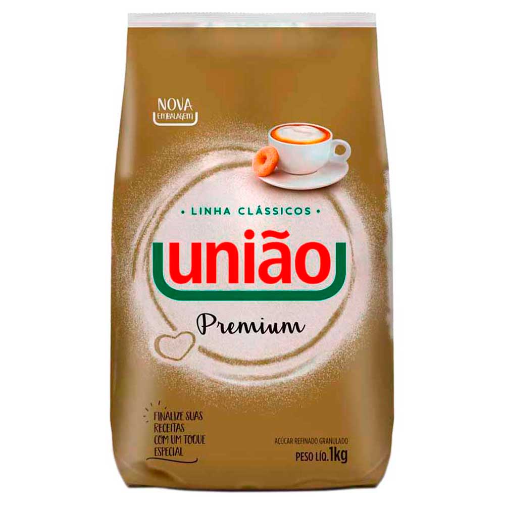 Açúcar Refinado União Granulado Premium 1kg