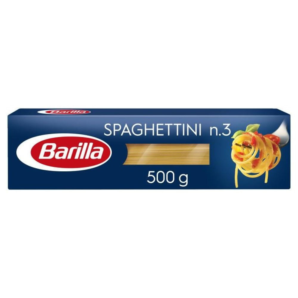 Macarrão Barilla Massa de Sêmola Spaghettini 3 500g