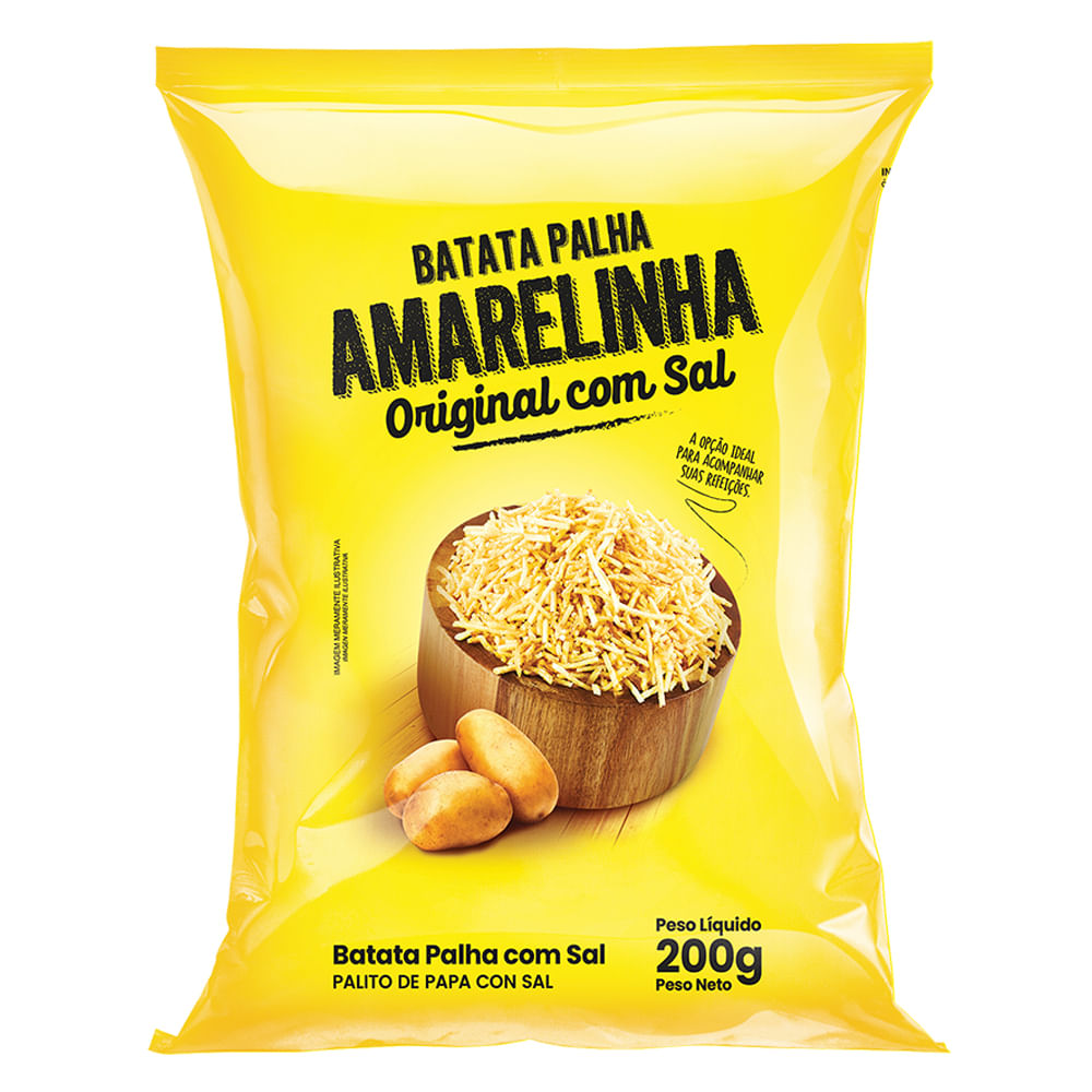 Batata Palha Amarelinha Origina com Sal 200g