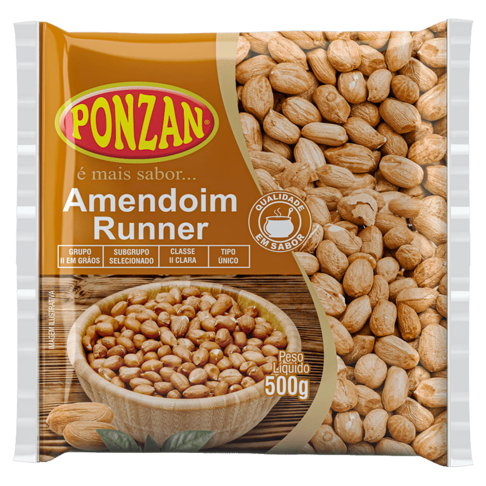 Amendoim Runner Ponzan 500g