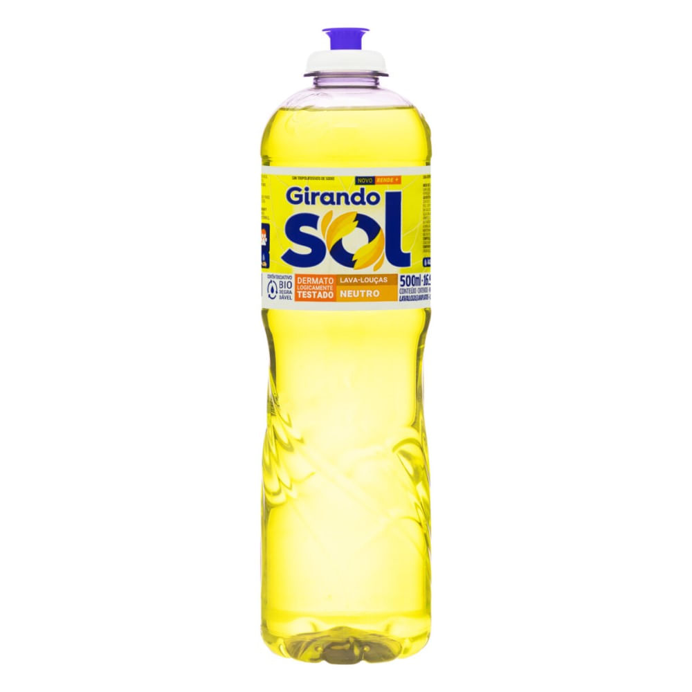 Detergente Líquido Girando Sol Neutro 500ml