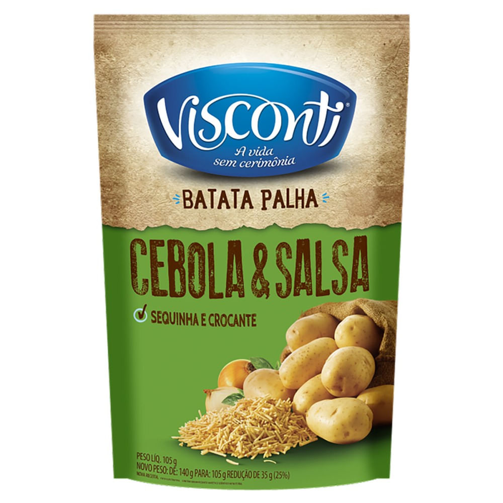 Batata Palha Visconti Cebola e Salsa 100g