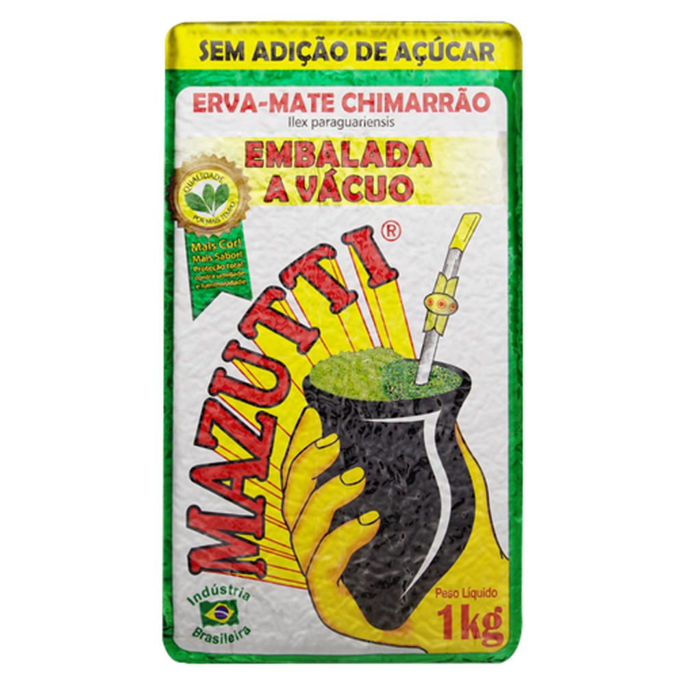 Erva Mate Mazutti Tradicional Vácuo 1kg