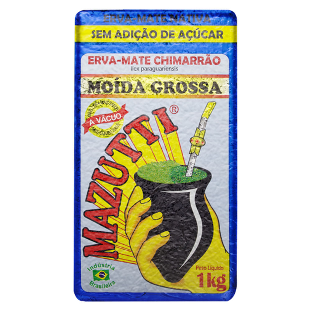 Erva Mate Mazutti Moída Grossa Vácuo 1kg