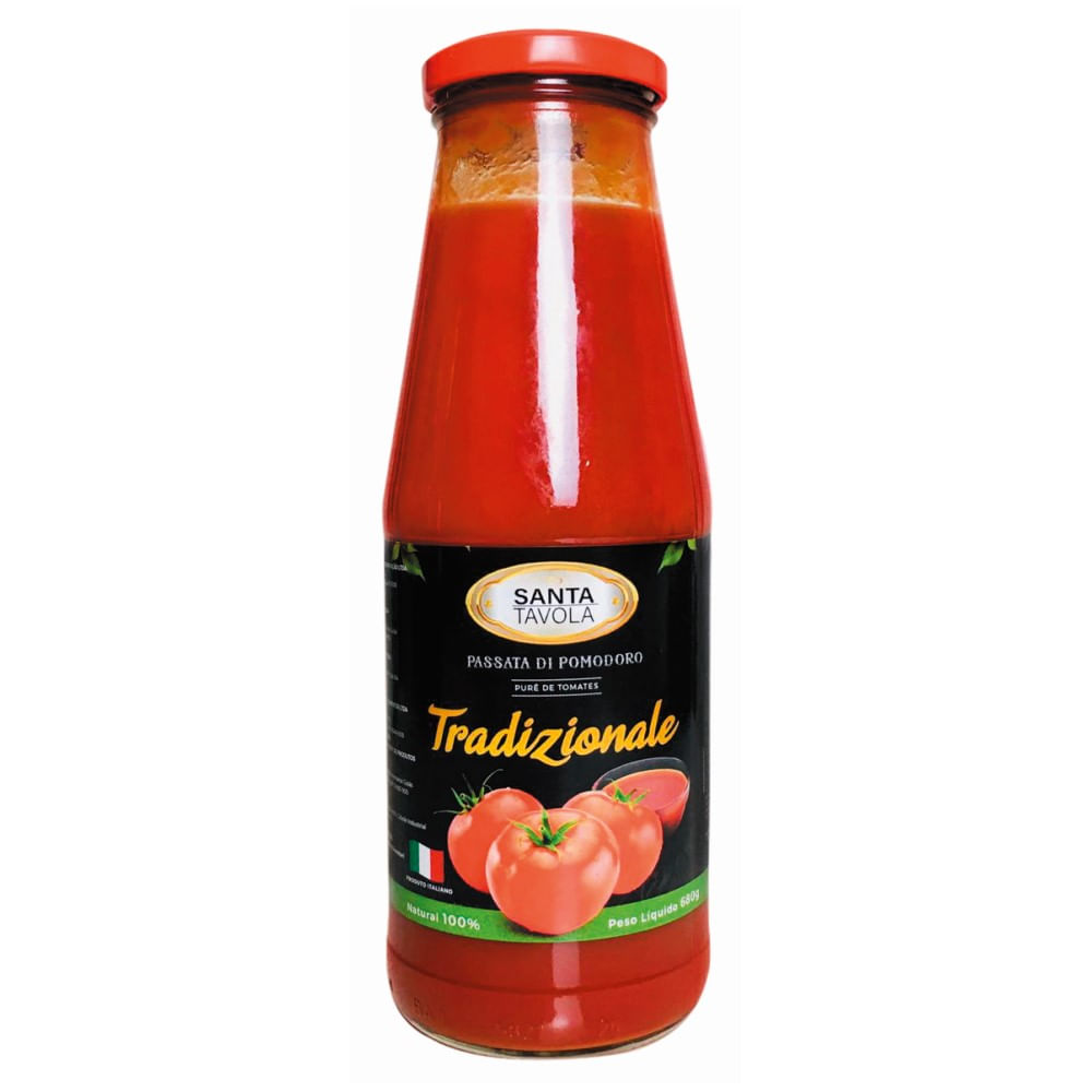 Passata de Tomate Santa Tavola Tradicional 680g