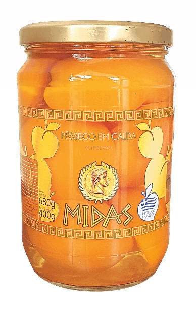 Pêssego em Calda Midas em Pedaços 680g