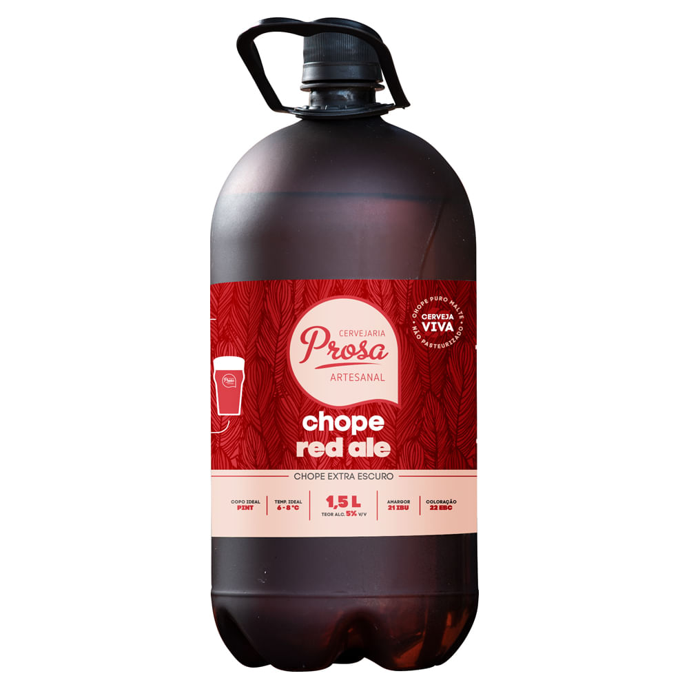 Cerveja Artesanal Prosa Chope Red 1,5L