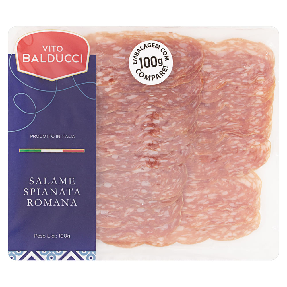 Salame Spianata Romana Vito Balducci Fatiado 100 G