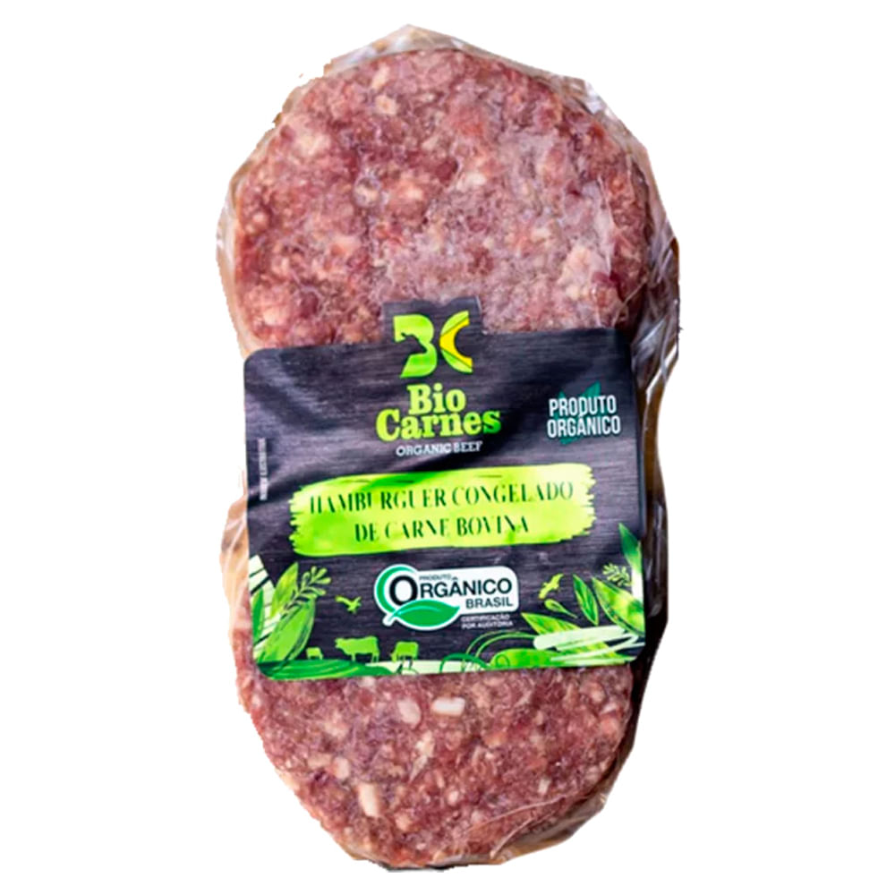 Hambúrguer Bovino Bio Carnes Orgânico Congelado 360g