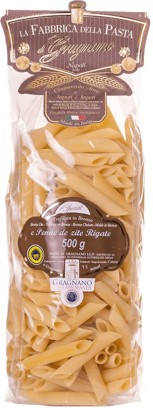 Macarrão Italiano Vecchio Pastifício Massa Grano Duro Penne Zite Rigate 500g