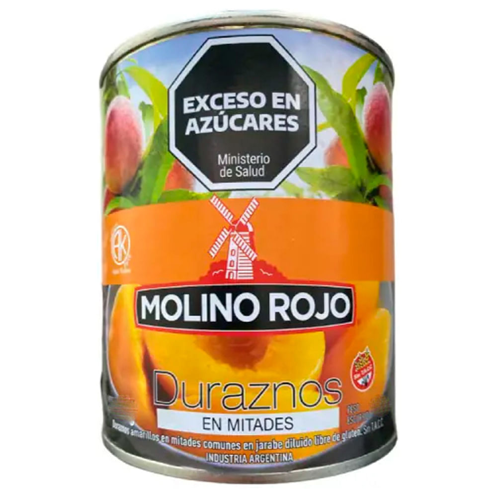 Pêssego em Calda Molino Rojo Metades Lata 480g