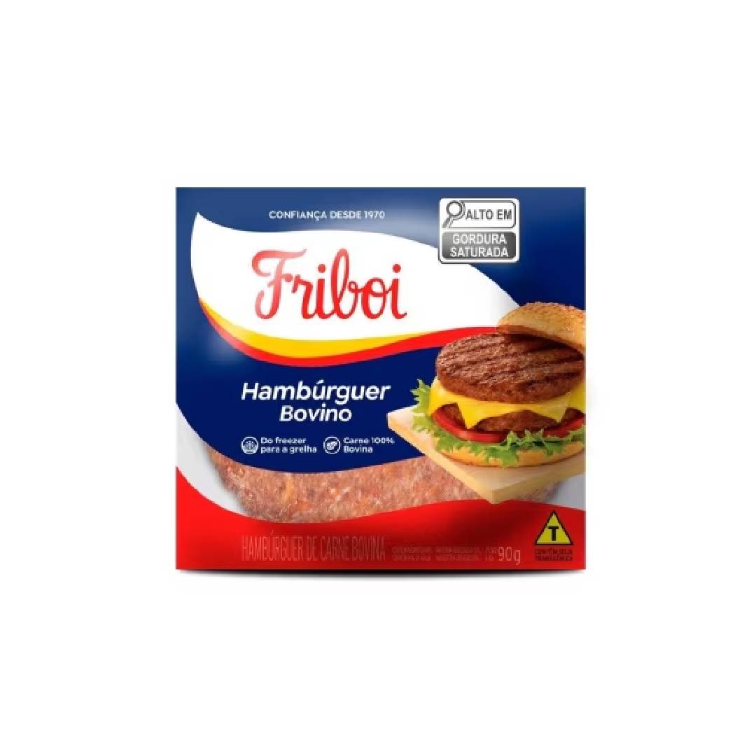 Hambúrguer Bovino Friboi Unidade 90g