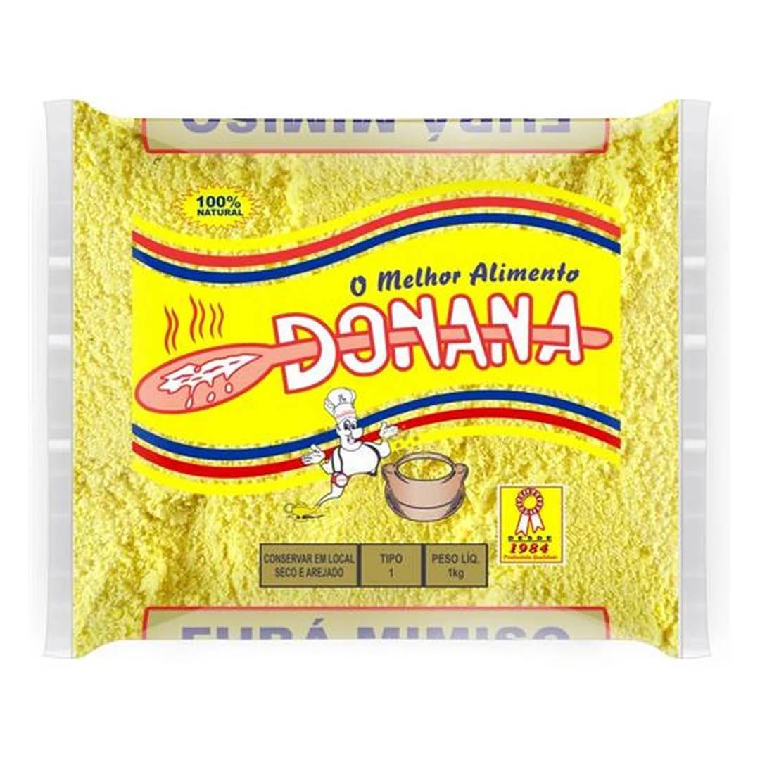 Fubá Donana Pacote com 1kg